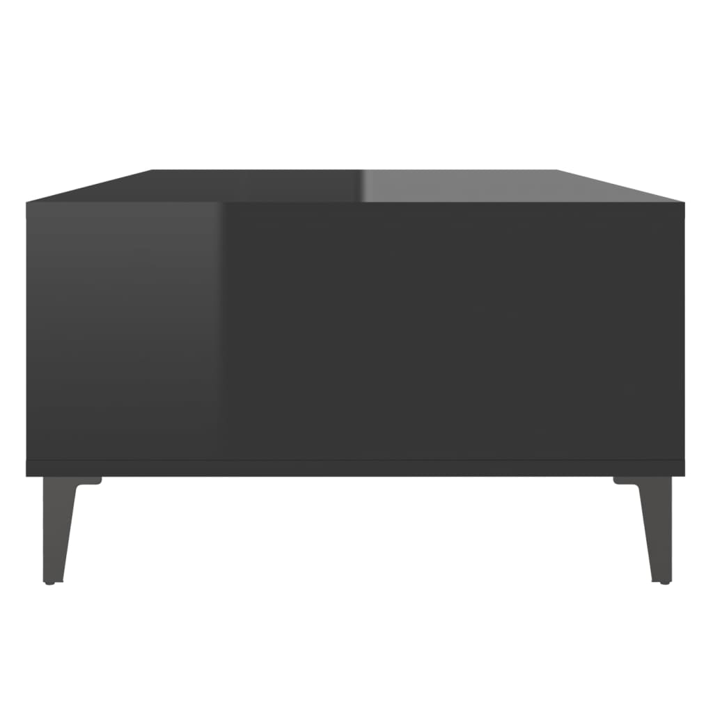 Salongbord Sofabord Høyglans Svart 103,5x60x35 cm
