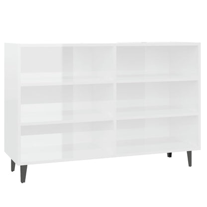 Skjenk Høyglans Hvit 103,5x35x70 cm