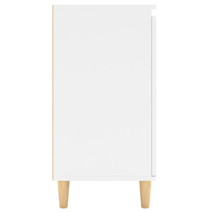 Skjenk Hvit med ben i heltre 60x35x70 cm