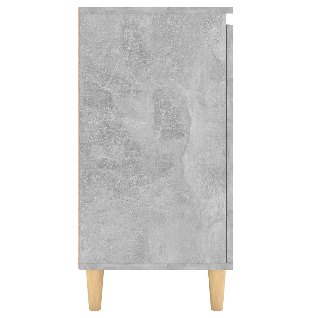 Skjenk Betonggrå med ben i heltre 60x35x70 cm