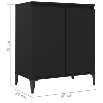 Skjenk Svart 60x35x70 cm