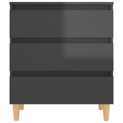 Skjenk Høyglans Grå 60x35x69 cm