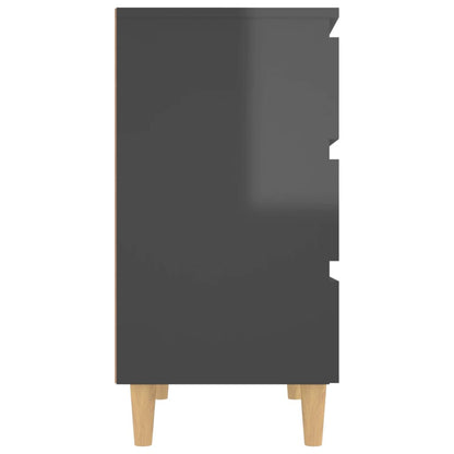 Skjenk Høyglans Grå 60x35x69 cm