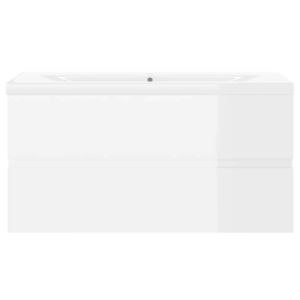 Servantskap Baderom med innebygd vask Høyglans hvit