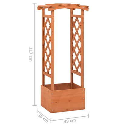 Hageespalje Plantekasse Tre bue 49x39x117 cm gran