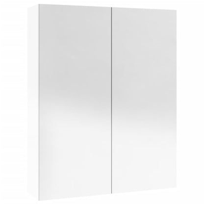 Baderomsspeil Speilskap til bad 60x15x75 cm skinnende Hvit