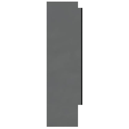 Baderomsspeil Speilskap til bad 80x15x60 cm skinnende grå