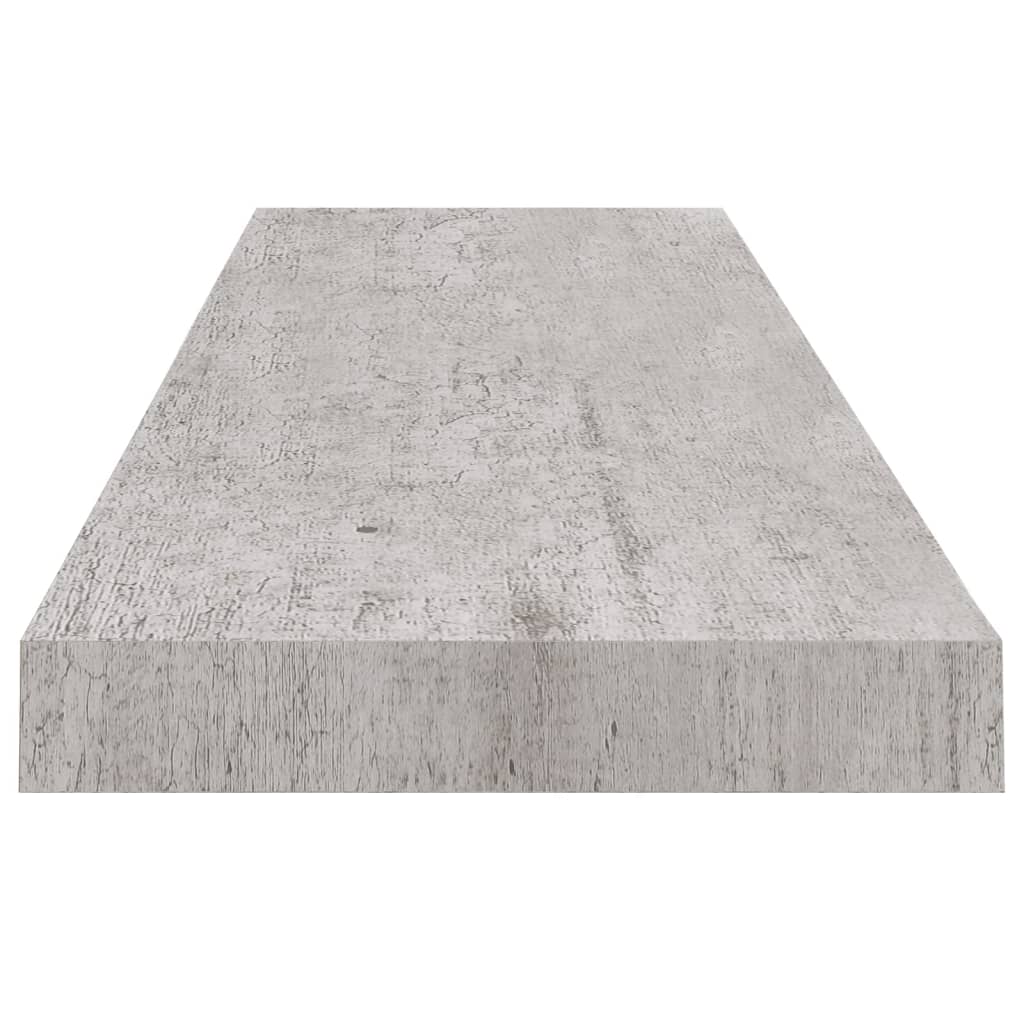 Vegghylle Betonggrå Flytende 4 stk 90x23,5x3,8 cm