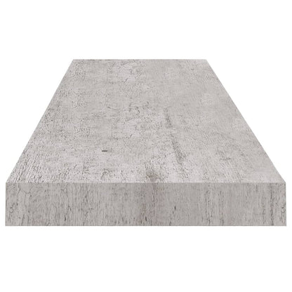 Vegghylle Betonggrå Flytende 4 stk 90x23,5x3,8 cm