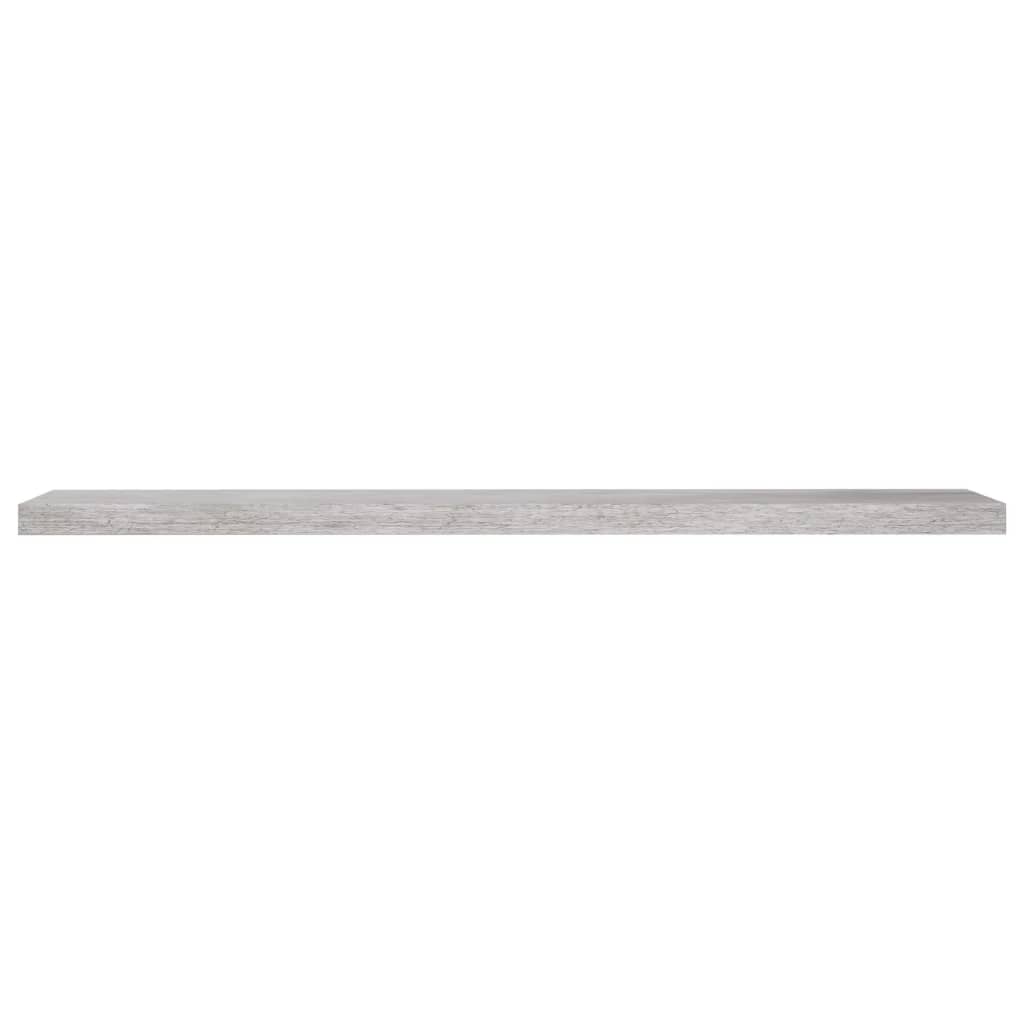 Vegghylle Betonggrå Flytende 2 stk 120x23,5x3,8 cm