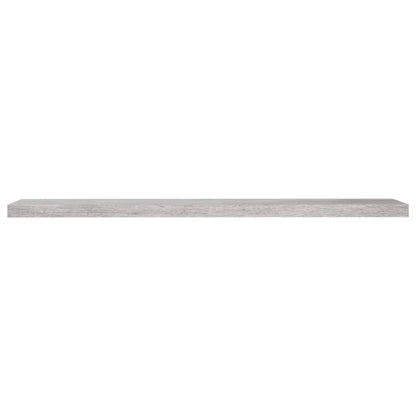 Vegghylle Betonggrå Flytende 2 stk 120x23,5x3,8 cm