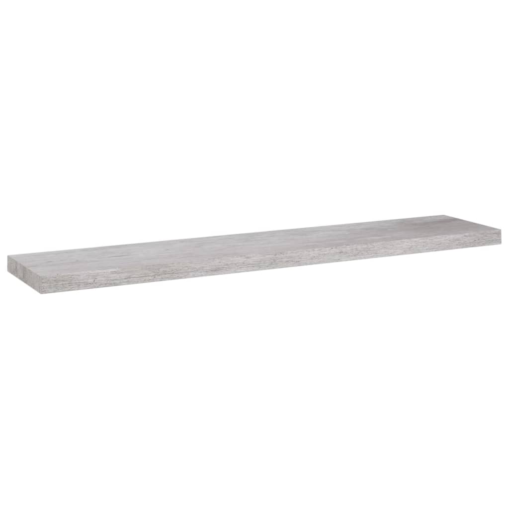Vegghylle Betonggrå Flytende 4 stk 120x23,5x3,8 cm