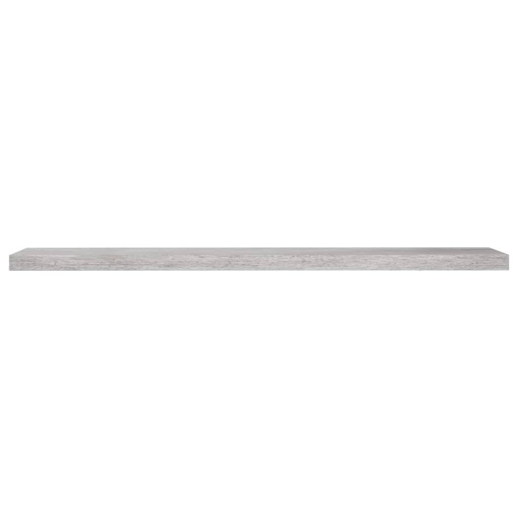 Vegghylle Betonggrå Flytende 4 stk 120x23,5x3,8 cm