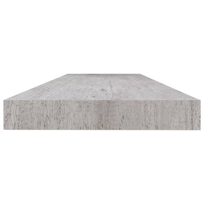 Vegghylle Betonggrå Flytende 4 stk 120x23,5x3,8 cm
