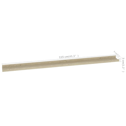 Vegghylle Sonoma Eik 2 stk 115x9x3 cm