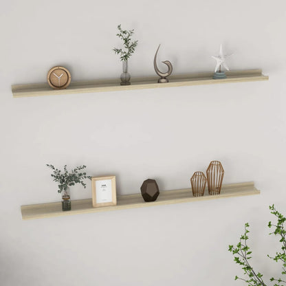 Vegghylle Sonoma Eik 2 stk 115x9x3 cm