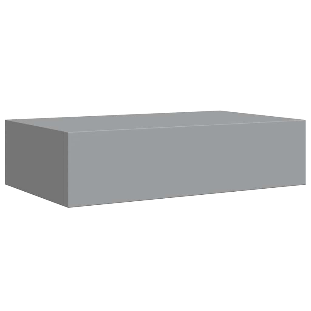 Vegghylle Grå skuffehyller 2 stk 40x23,5x10 cm