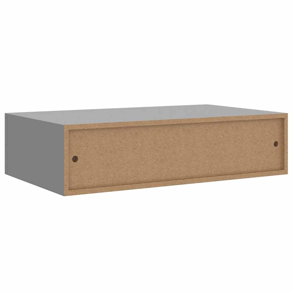 Vegghylle Grå skuffehyller 2 stk 40x23,5x10 cm
