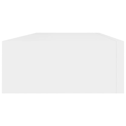 Vegghylle Hvit skuffehylle 60x23,5x10 cm MDF