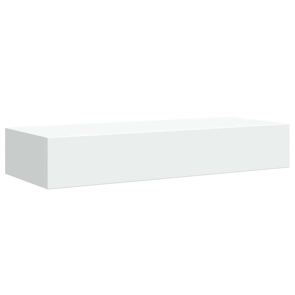 Vegghylle Hvit skuffehyller 2 stk 60x23,5x10 cm