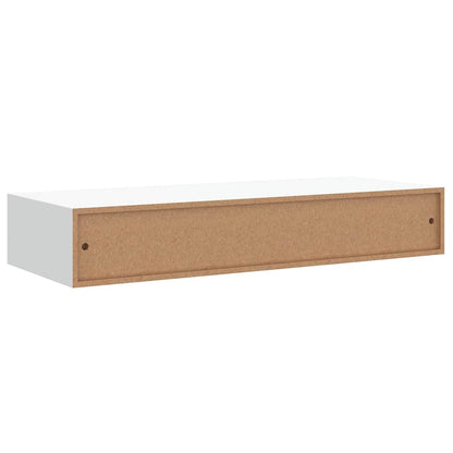 Vegghylle Hvit skuffehyller 2 stk 60x23,5x10 cm