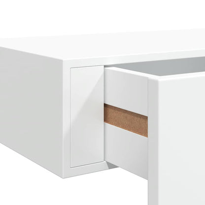Vegghylle Hvit skuffehyller 2 stk 60x23,5x10 cm