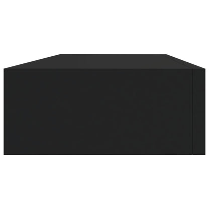 Vegghylle Svart skuffehyller 2 stk 60x23,5x10 cm