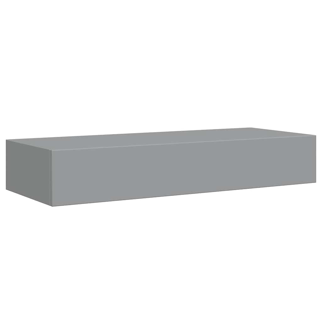 Vegghylle Grå skuffehyller 2 stk 60x23,5x10 cm
