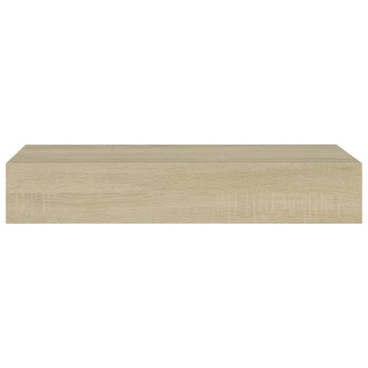Vegghylle Brun Eik skuffehylle 60x23,5x10 cm MDF