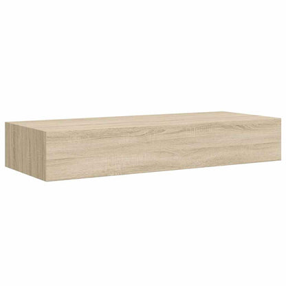 Vegghylle Brun Eik skuffehyller 2 stk 60x23,5x10 cm