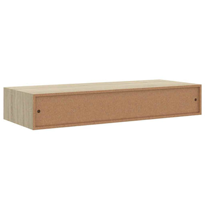 Vegghylle Brun Eik skuffehyller 2 stk 60x23,5x10 cm