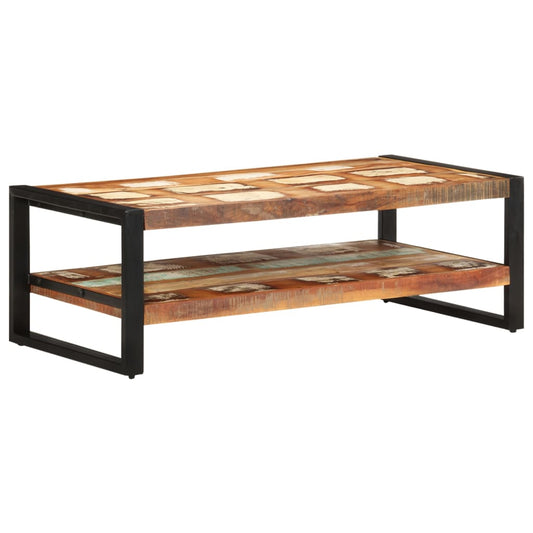 Salongbord Sofabord Tre Gjenvunnet Heltre 120x60x40 cm