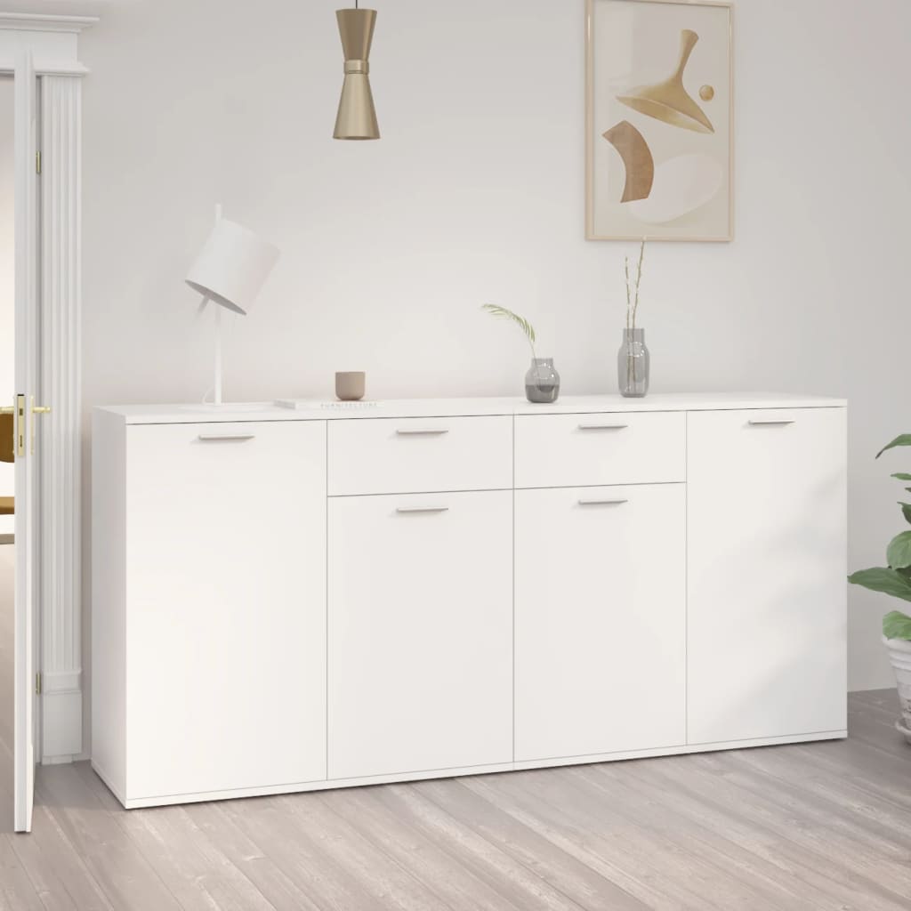 Skjenk Hvit 160x36x75 cm