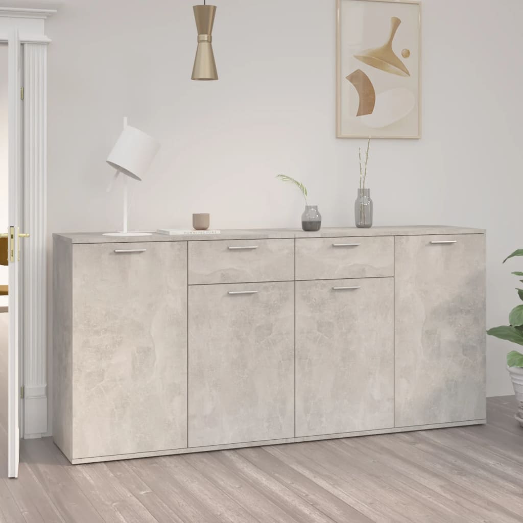 Skjenk Betonggrå 160x36x75 cm