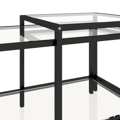 Salongbord Sofabord DIV. 2 stk herdet glass gjennomsiktig