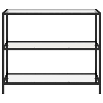 Bokhylle DIV. gjennomsiktig 100x36x90 cm herdet glass