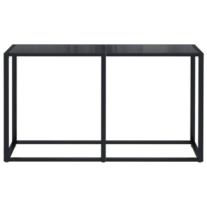 Avlastningsbord Konsollbord Svart 140x35x75,5 cm herdet glass