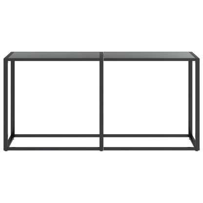 Avlastningsbord Konsollbord DIV.Svart 160x35x75,5 cm herdet glass