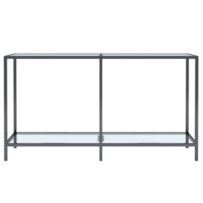 Avlastningsbord Konsollbord DIV. gjennomsiktig 140x35x75,5 cm herdet glass