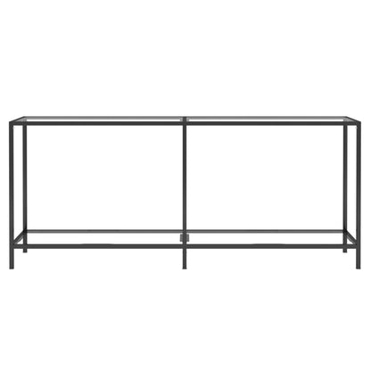 Avlastningsbord Konsollbord DIV. gjennomsiktig 180x35x75,5 cm herdet glass
