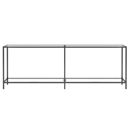 Avlastningsbord Konsollbord DIV. gjennomsiktig 220x35x75,5 cm herdet glass