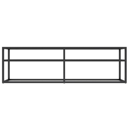 TV-Møbel Svart TV-benk marmor 140x40x40,5 cm herdet glass