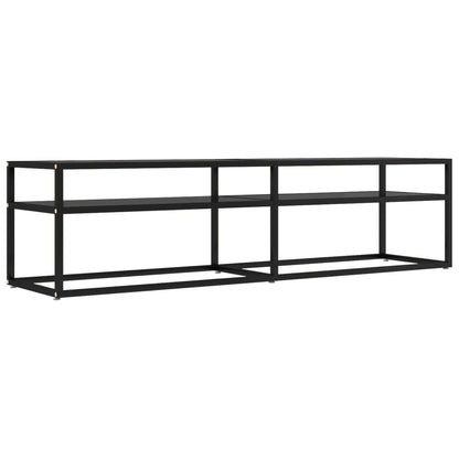 TV-Møbel Svart TV-benk 160x40x40,5 cm herdet glass