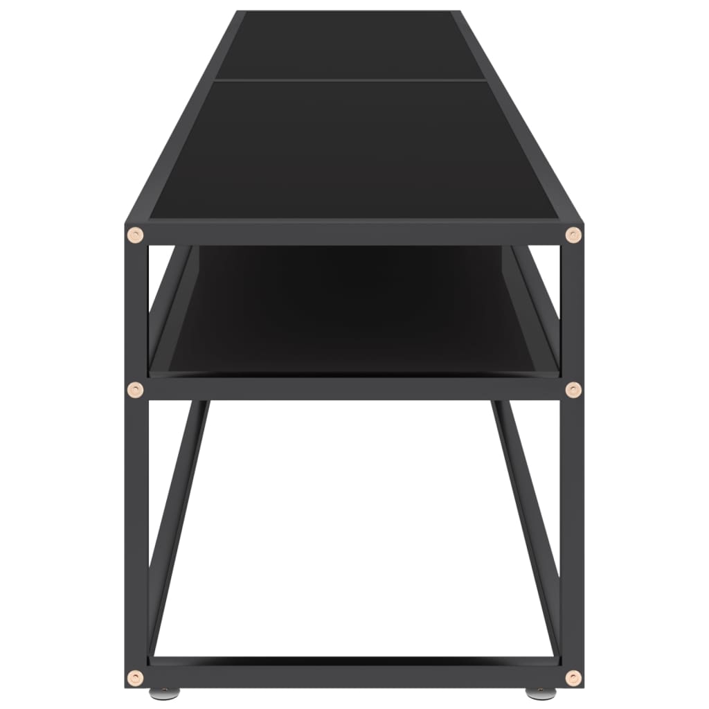 TV-Møbel Svart TV-benk 180x40x40,5 cm herdet glass