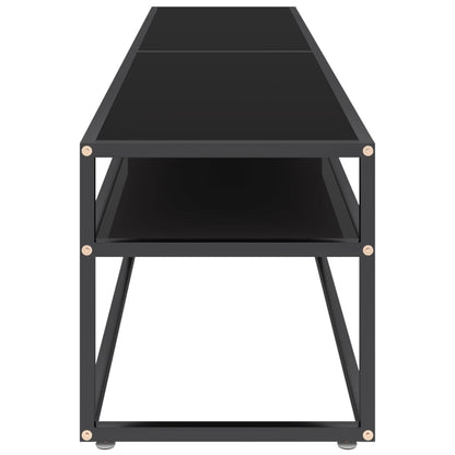 TV-Møbel Svart TV-benk 180x40x40,5 cm herdet glass