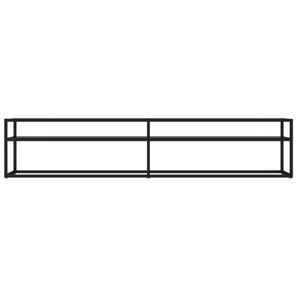 TV-Møbel Svart TV-benk 200x40x40,5 cm herdet glass