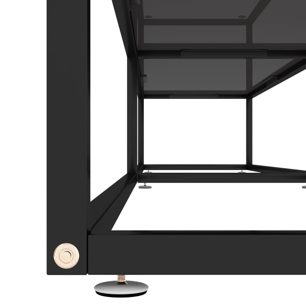 TV-Møbel Svart TV-benk 220x40x40,5 cm herdet glass