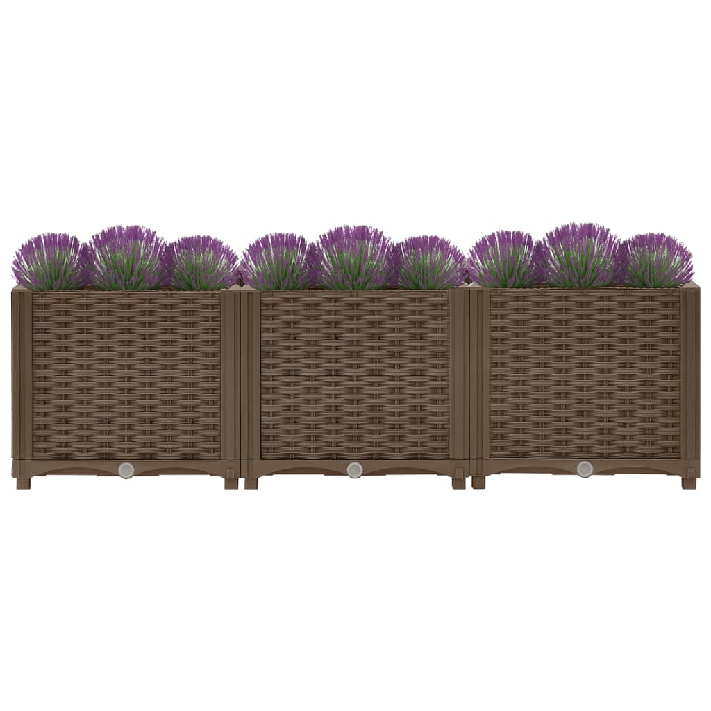 Utendørs Blomsterkasse Plantekasse Polypropen (PP) 120x40x38 cm polypropylen