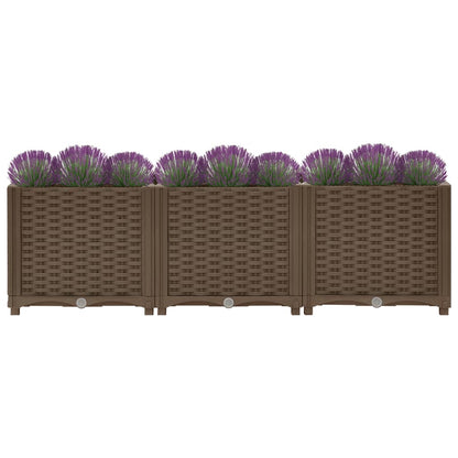 Utendørs Blomsterkasse Plantekasse Polypropen (PP) 120x40x38 cm polypropylen