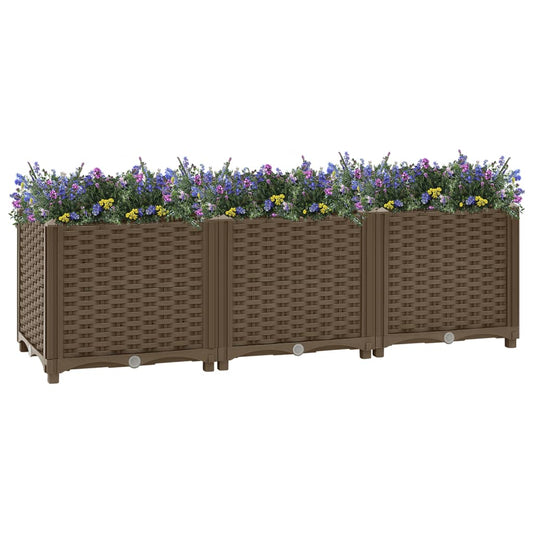 Utendørs Blomsterkasse Plantekasse Polypropen (PP) 120x40x38 cm polypropylen